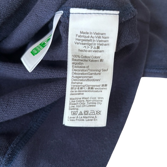 J. Crew Navy Brooklyn Sweatshirt Sz M - Picture 8 of 10